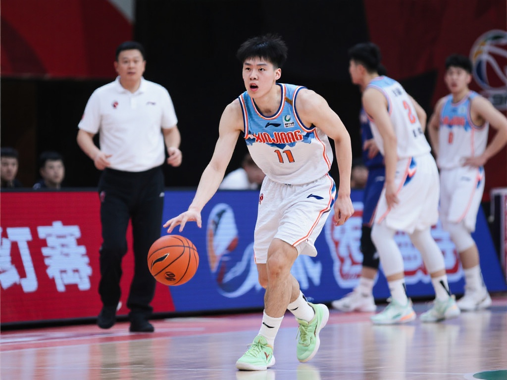 从比赛趋势来看，杨瀚森似乎在组织进攻时略